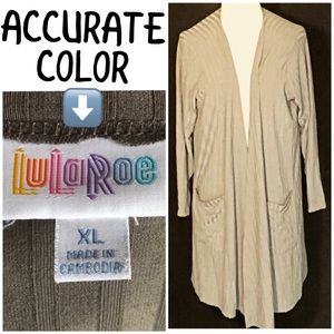 LuLaRoe Plus Size Olive Cardigan w/Pockets